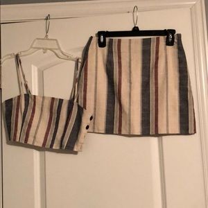 Two Piece Striped Set